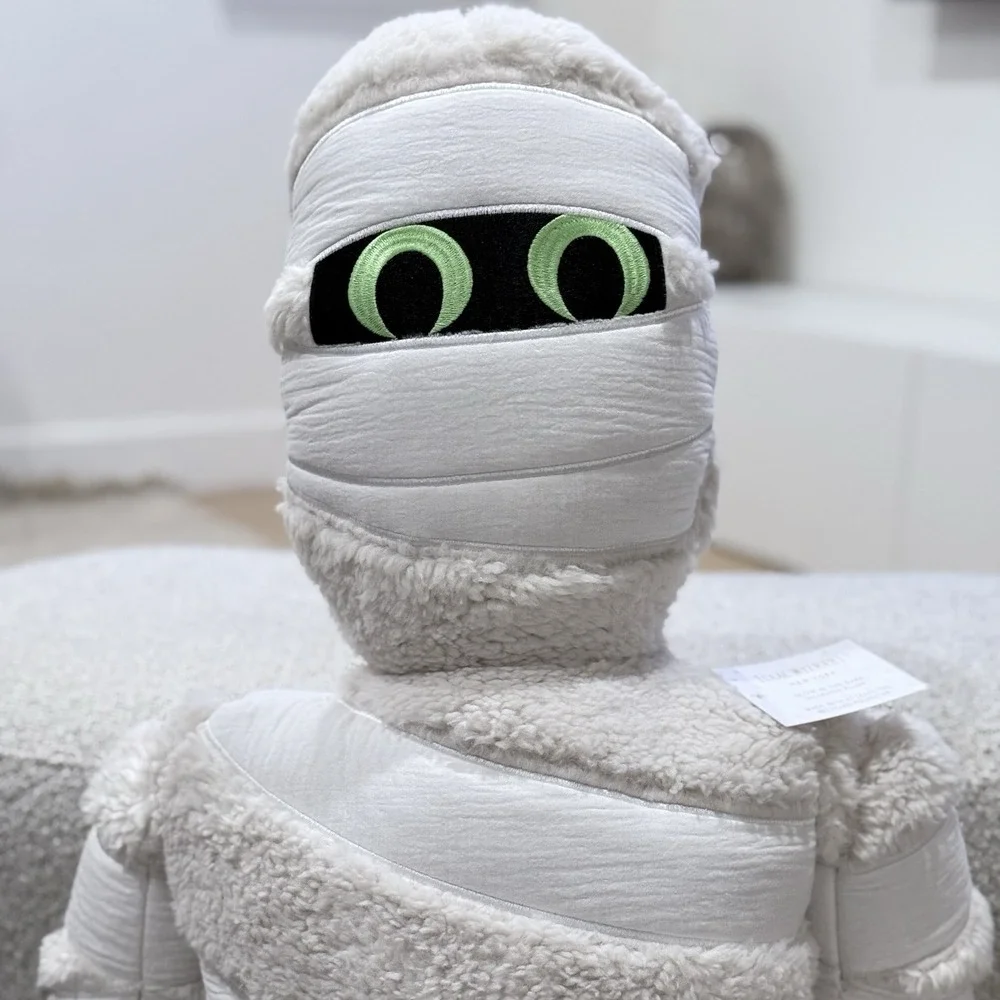 Isaac Mizrahi 5 ft Mummy Pillow Glow In The Dark Eyes 60